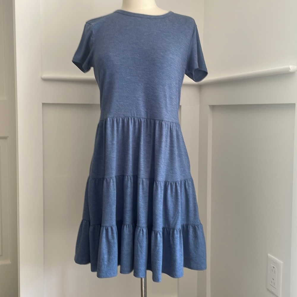 Bebop Blue Ruffle Dress